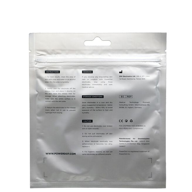 PowerDot Magnetic Pad Elektroder Rød 2.0