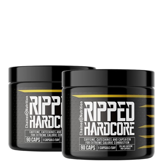 2 x Ripped Hardcore Fat Burner 90 kapsler