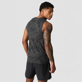 Sculpt Seamless Graphic Tank Top, Iron Grey, L  Sculpt Træningstop Grå