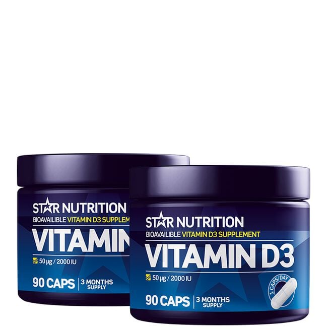 2 x Vitamin D3 90 kapsler