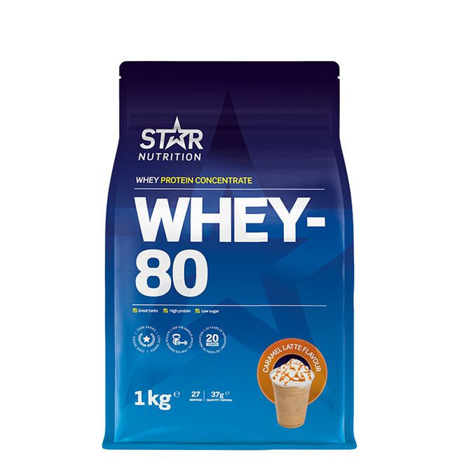 Whey-80 Valleprotein 1 kg Caramel Latte