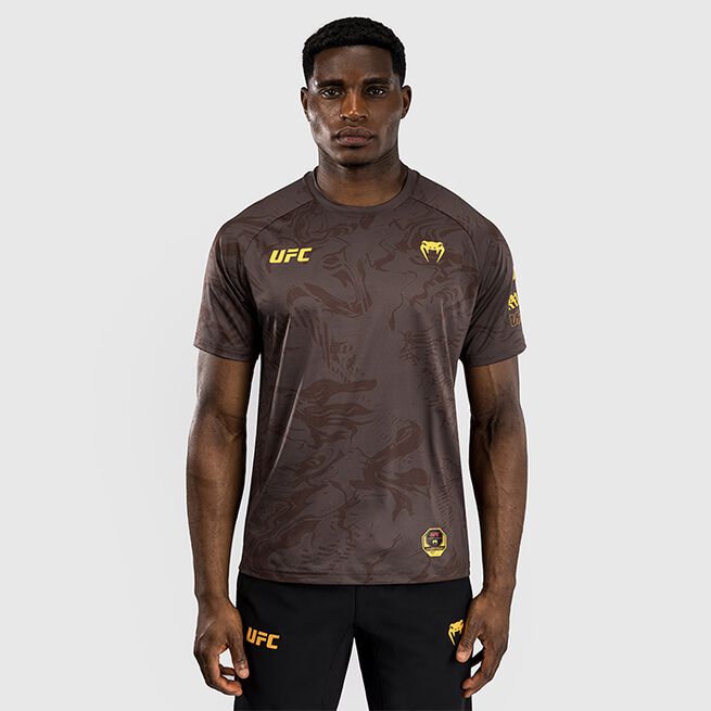 UFC Fusion by Venum Fight Week Men's Dry-Tech T-Shirt Earthen Brown