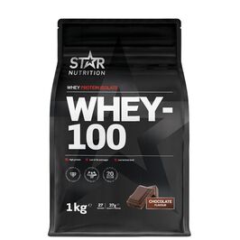 Star nutrition Whey-100 Chocolate Whey-100 Valleprotein 1 kg Choklad
