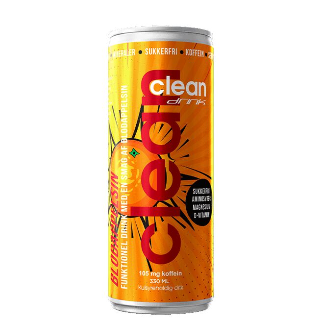 Clean Drink, 330 ml, Blodappelsin DK 