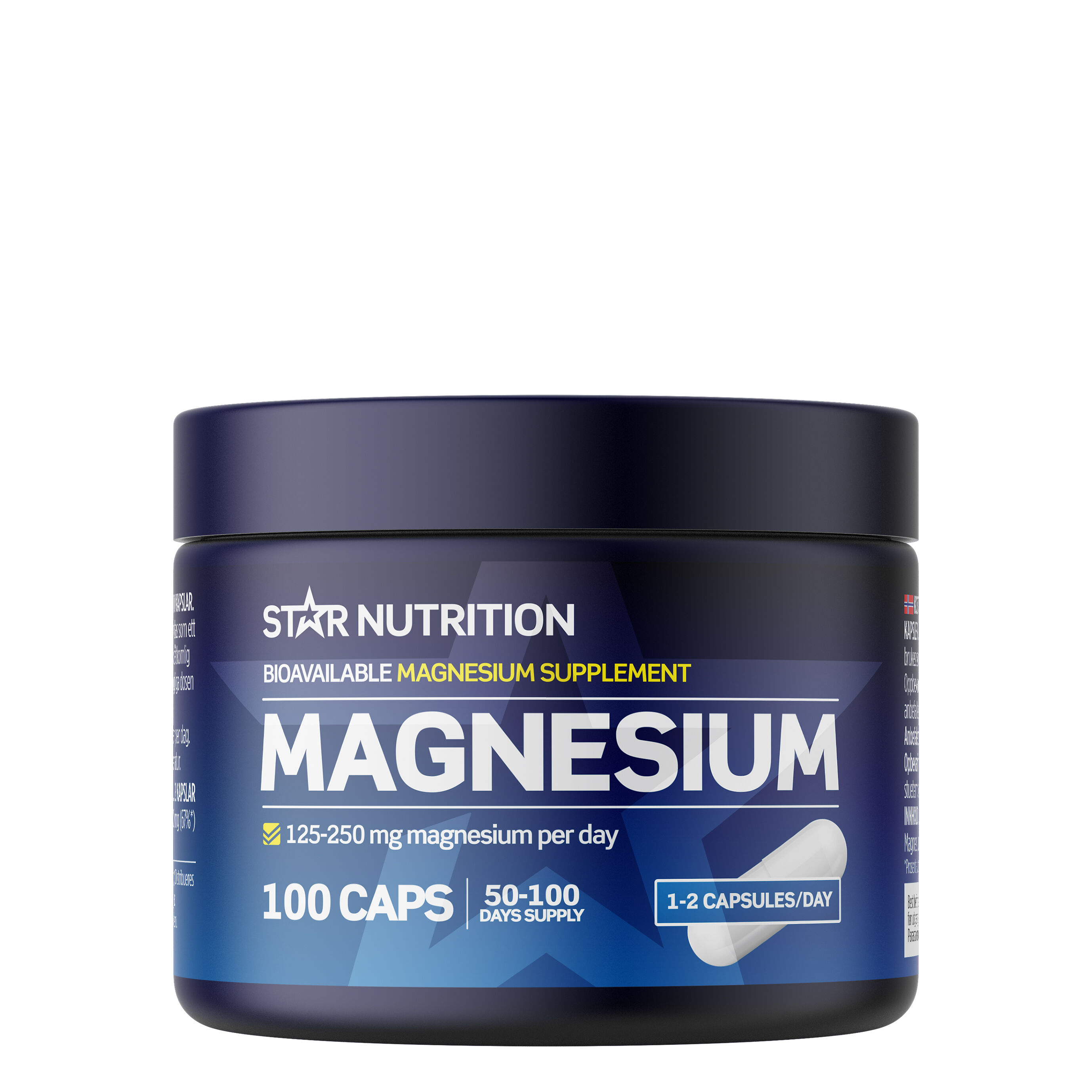 Magnesium 100 kapsler