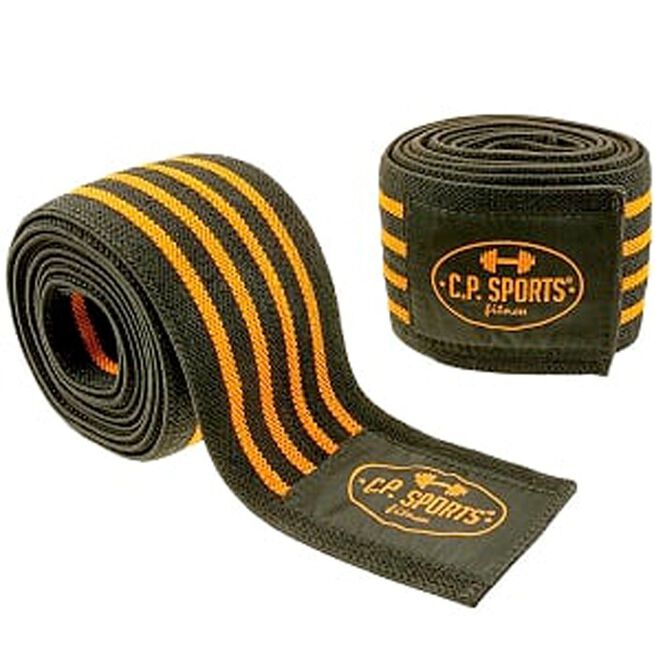 Knee Wraps, Black/Orange, 2 m 