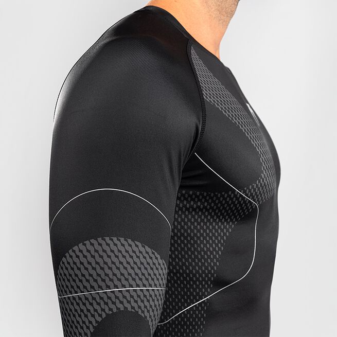 Nexus Rashguard Langærmet Sort Sølv