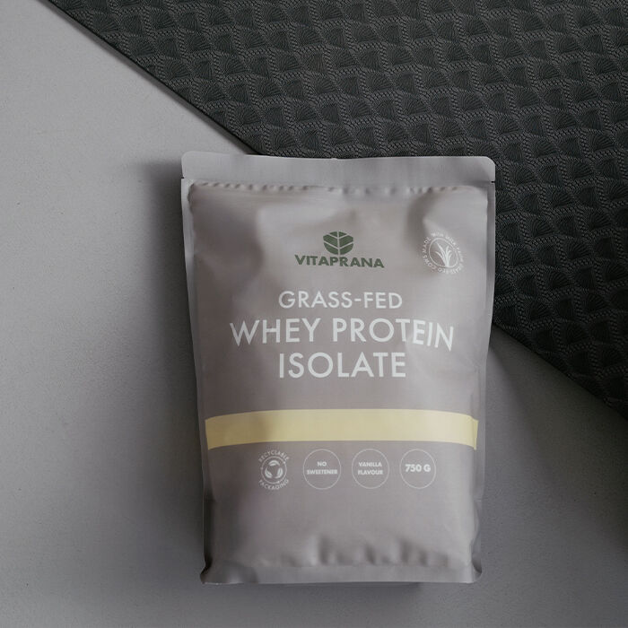 Valleproteinisolat Gr&aelig;sfodret 750 g vanilj
