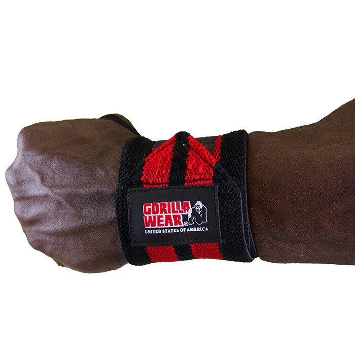 Wrist Wraps Pro Sort/R&oslash;d