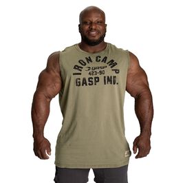 Gasp Throwback s/l, Washed Green Throwback Top Grøn