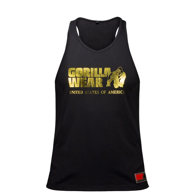 Classic Tank Top, Black/Gold