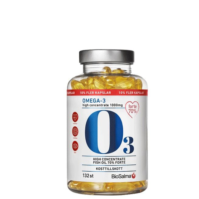 Omega3 Forte 70% 1000 mg 132 kapsler