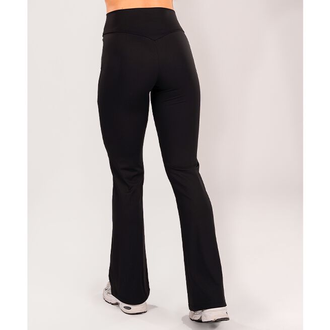 Flared Træningstights Sort