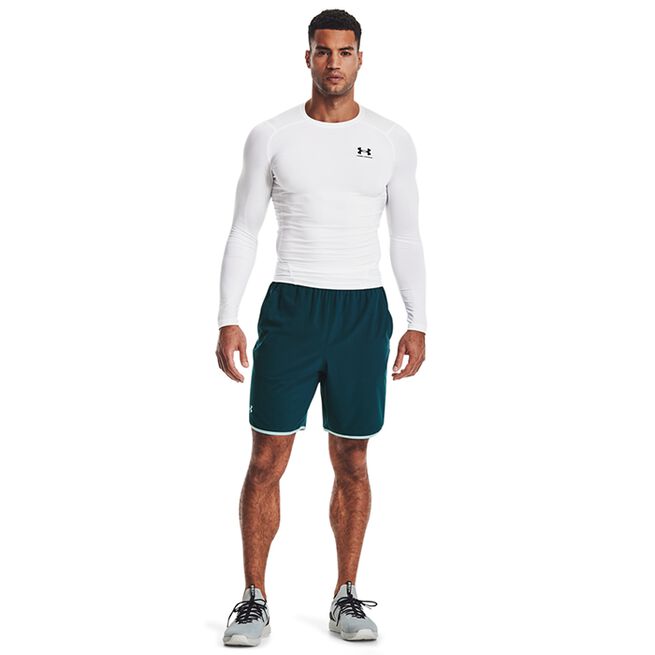 UA HG Armour Comp LS, White