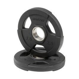 Gummiklädd viktskiva, 2,5 kilo  Gummibeklædt Vægt skive 50 mm 1,25–20 kg