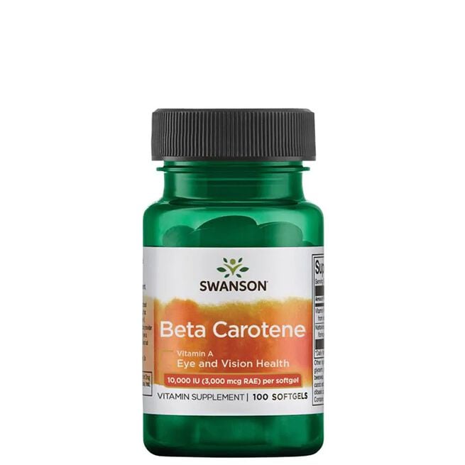 Betacaroten 10000 Iu (3,000 mcg Rae) 100 bløde kapsler