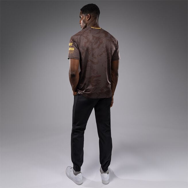 UFC Fusion by Venum Fight Week Men's Dry-Tech T-Shirt Earthen Brown