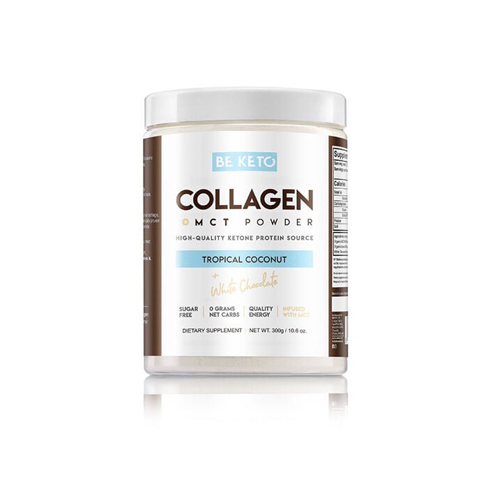 KETO Collagen +MCT 300 g tropical_coconut_white_chocolate