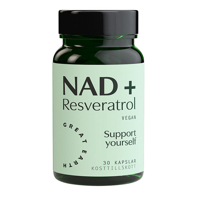 NAD+ Resveratrol 30 kapsler