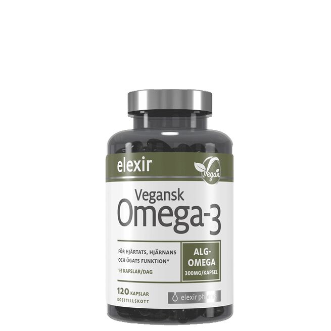 Vegansk Omega-3 120 kapsler