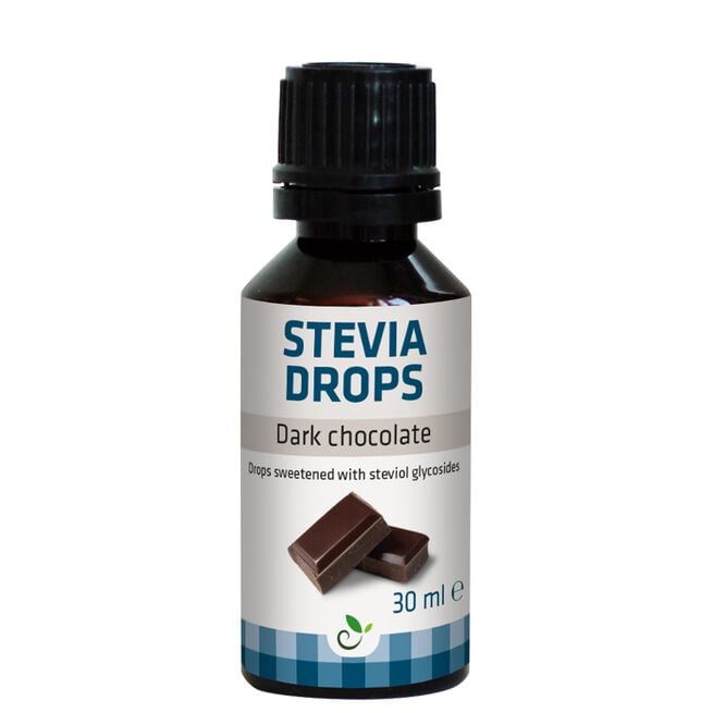 Stevia Dråber Mørk Chokolade