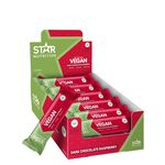 12 x Star Nutrition Vegan Protein bar, 55 g, Raspberry Chocolate 