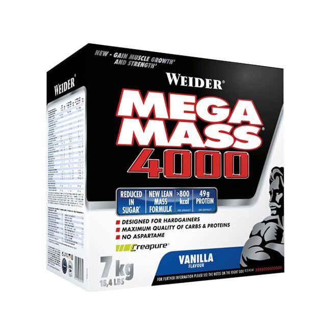 Mega Mass 4000 Gainer 7 kg Vanilj