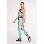 Flattering Keira Printed Tights, Green Space Dyed, XS 