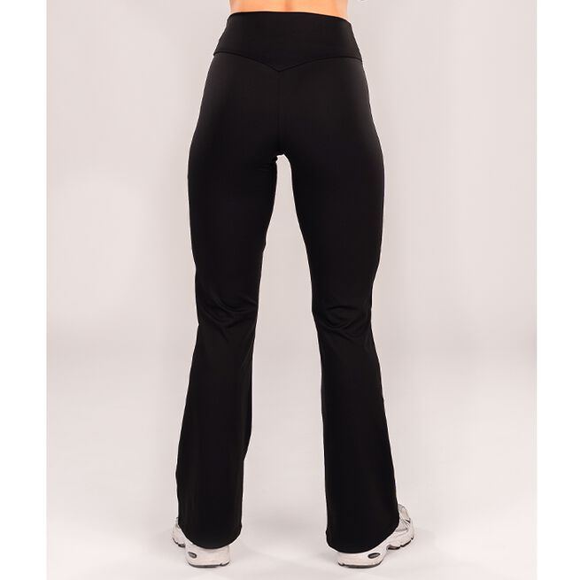 Flared Træningstights Sort