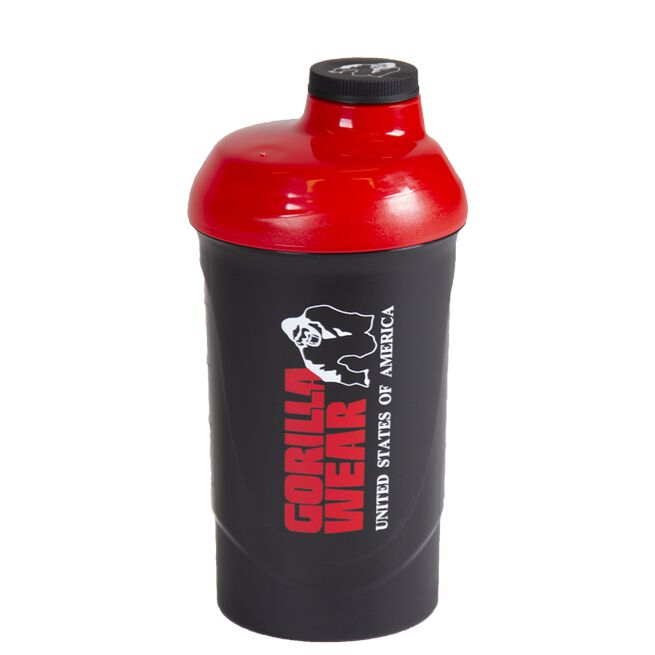 Gorilla Wear Wave Shaker Sort/Rød 600 ml