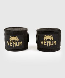 Venum Kontact Boxing Handwraps 4m Black/Gold  Kontact Bokseunderlag 4 m Sort/Guld