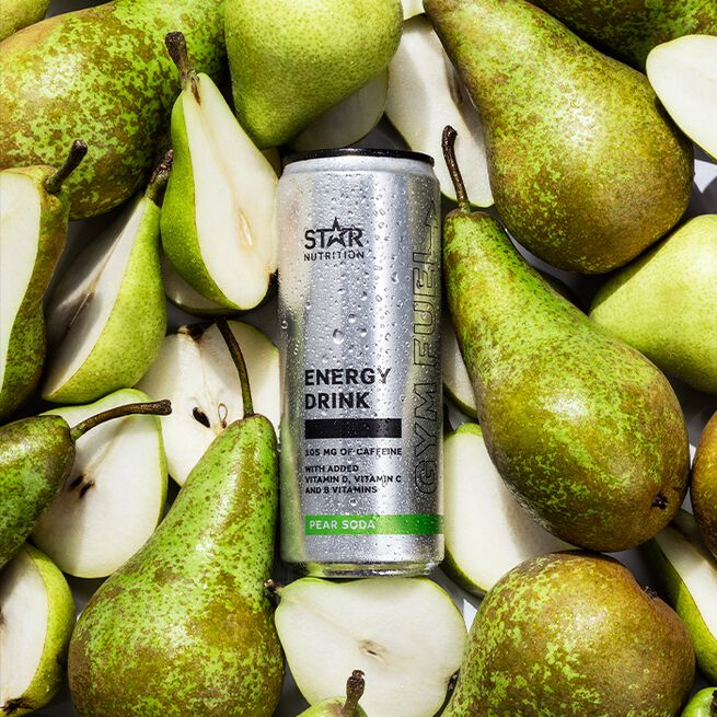 24 x Gym Fuel 330 ml Pear Soda