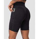 Scrunch Pocket Biker Shorts, Black, L 