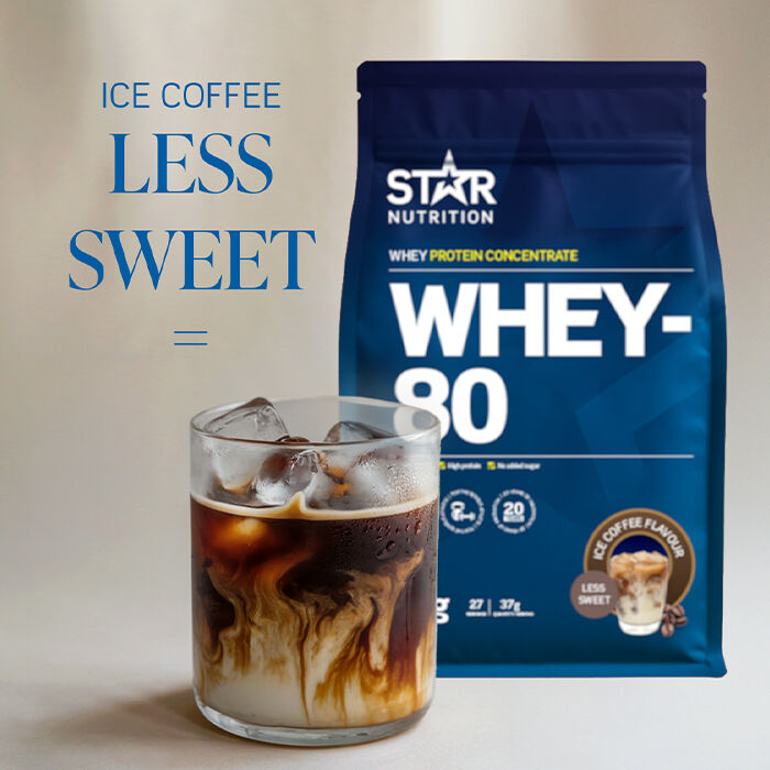 Whey-80 Valleprotein 1 kg Ice-Coffee Less Sweet (NEW)