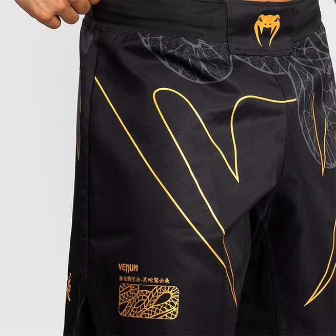 Serpenti Fightshorts Sort Sølv Guld