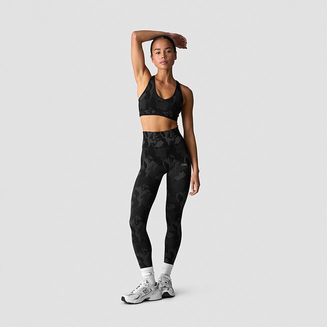 Camo Seamless Tights Grå