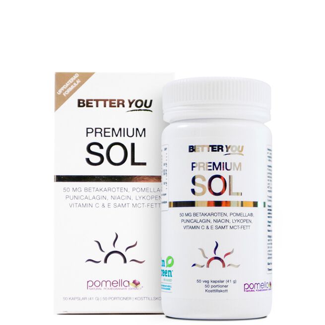 Premium Sol Beta-Carotene 50 kapsler