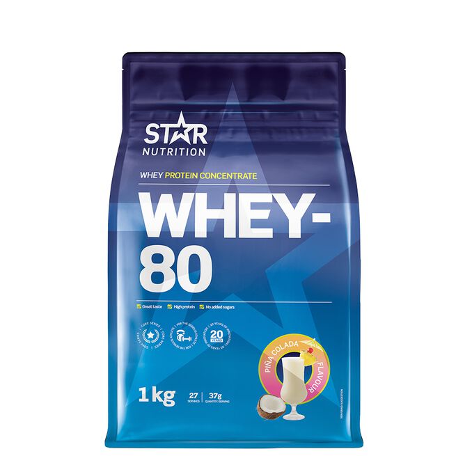 Whey-80 Valleprotein 1 kg Piña Colada