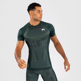 Venum Technical 3.0 Short Sleeve Rashguard Forest Green, S  Technical 3.0 T-shirt Grøn