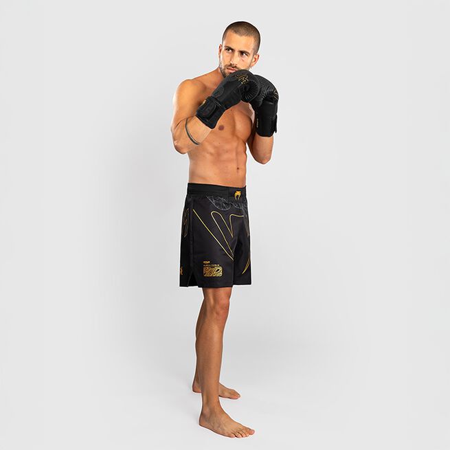 Serpenti Fightshorts Sort Sølv Guld
