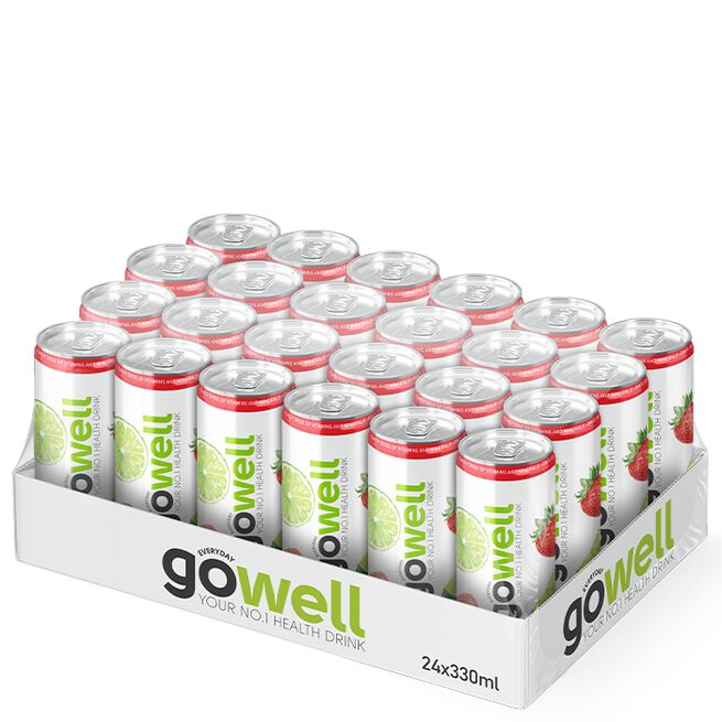 Flak GoWell Funktionsdryck 330 ml Jordgubb Lime