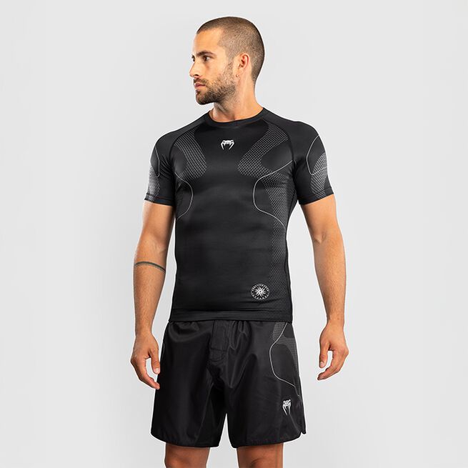 Nexus Rashguard Kortærmet Sort Sølv
