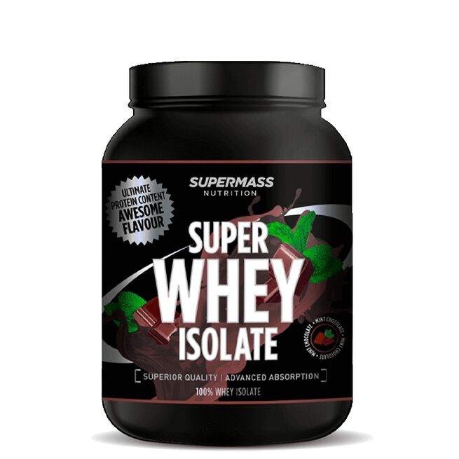 SUPER WHEY ISOLATE Valleproteinisolat 1300 g Mint Chocolate