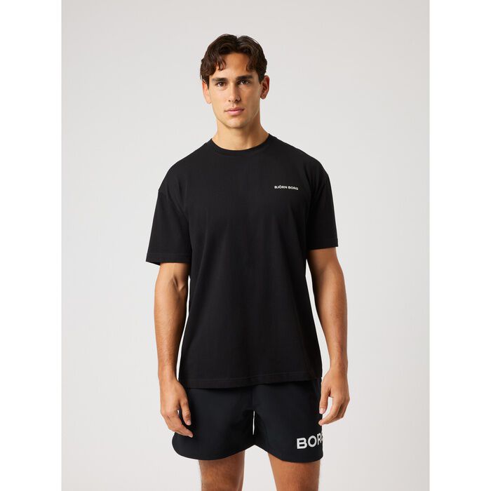 Borg Gym Oversized T-shirt Sort