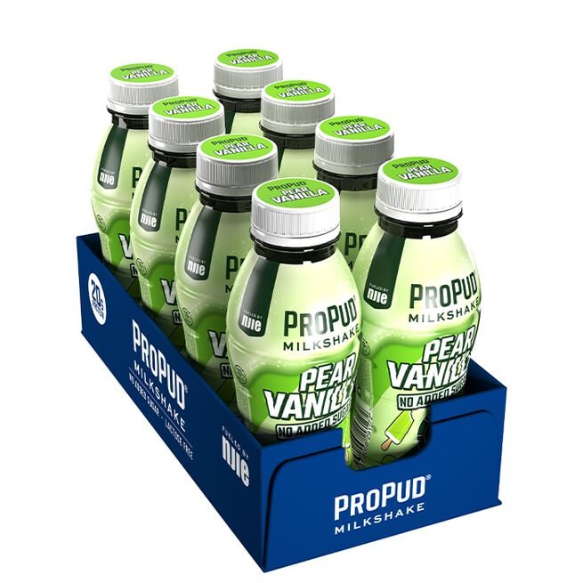 8 x ProPud Protein Milkshake, 330 ml Pear vanilla