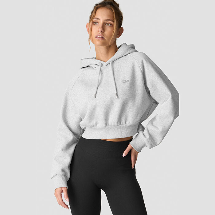 Everyday Cropped Hoodie Gr&aring;  