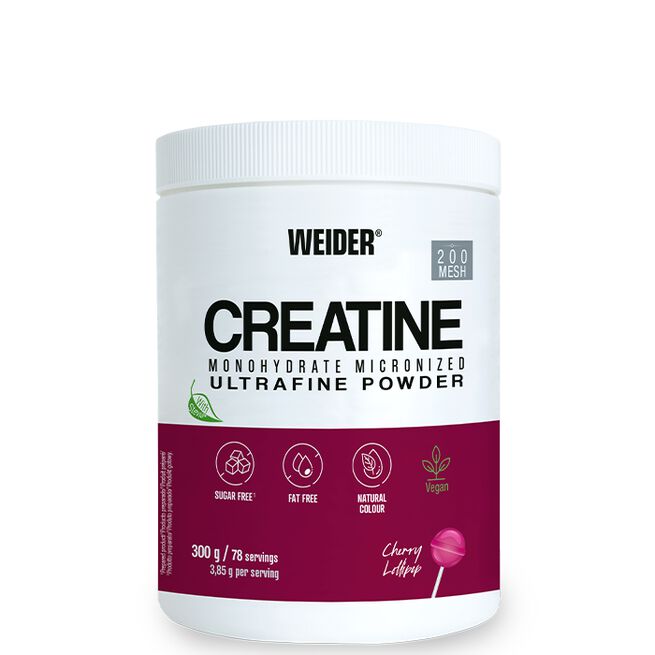 Kreatin 200 Mesh Kreatin Monohydrat 300 g Cherry Lollypop