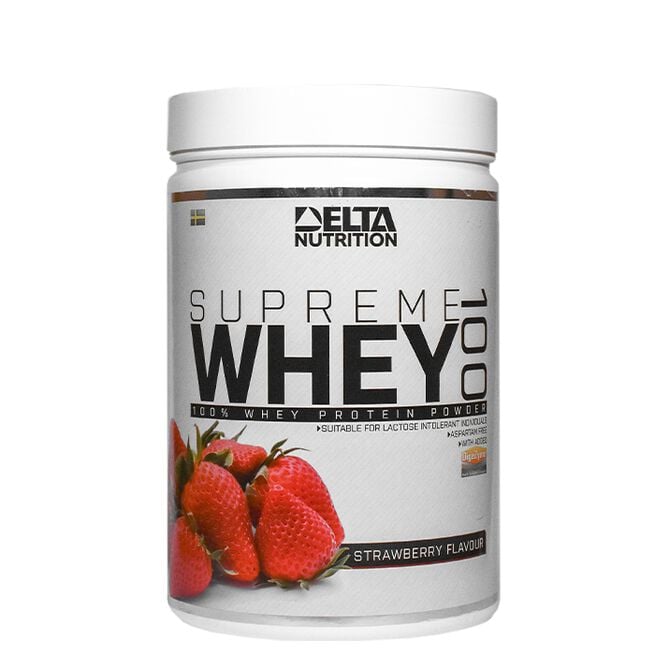 Supreme Whey 100 Valleprotein 900 g Strawberry