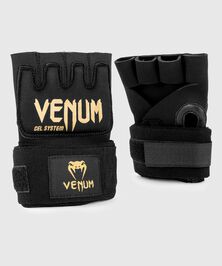 Venum Kontact Gel Glove Wraps Black/Gold, L  Kontact Gel Handsker Sort Guld