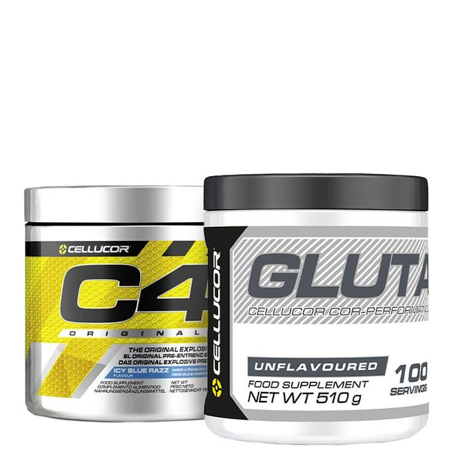 C4 PWO 30 portioner + COR-Performance Glutamin 510 g
